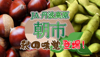 JA丹波高原朝市からのお知らせ